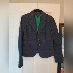 Navy Polka Dot Blazer